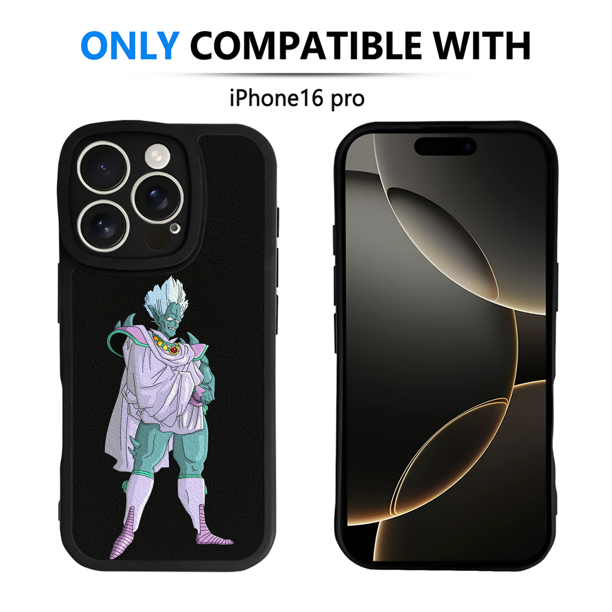 （画像用） ドラゴンボール DRAGON BALL 【iPhone 16シリーズ対応】シリコンスマホケース（レザー調） 材質：シリコン